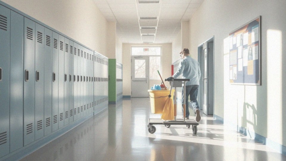 W jaki sposób woźna wspiera personel edukacyjny?