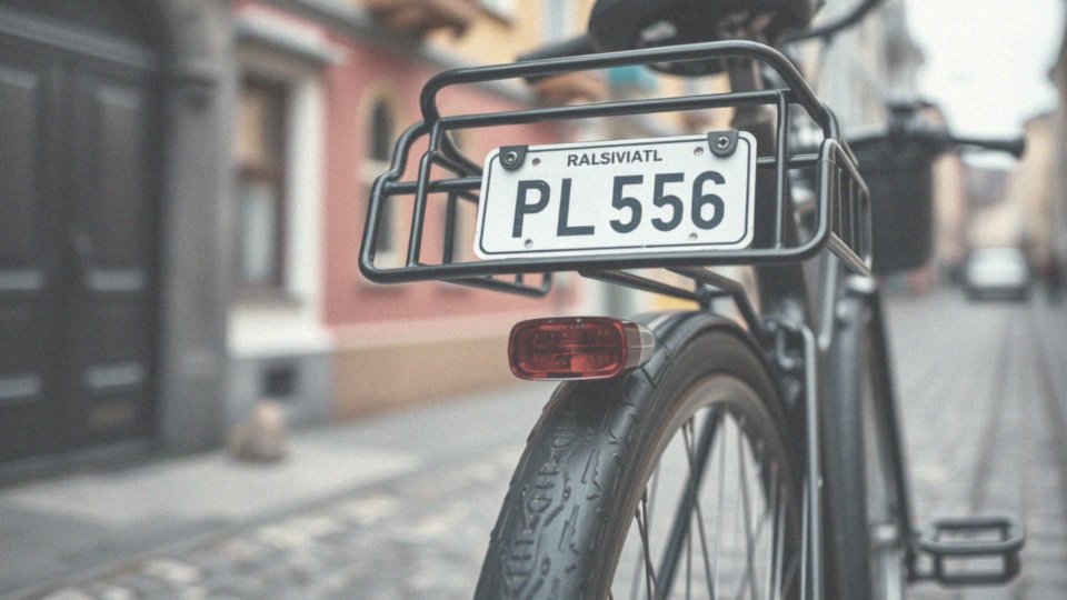 Czy tablica rejestracyjna na bagażniku rowerowym musi być widoczna?