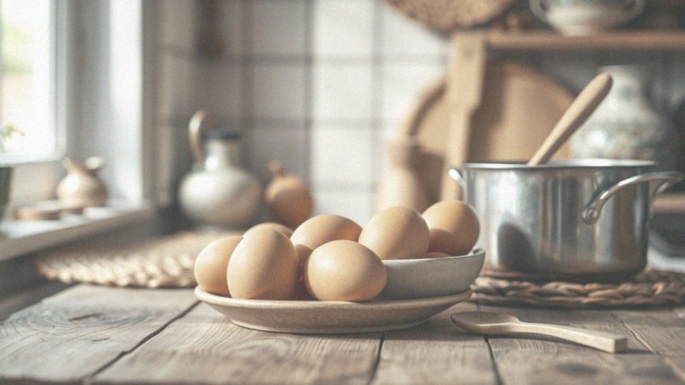 Jak długo należy wyjąć jajka z lodówki przed gotowaniem?