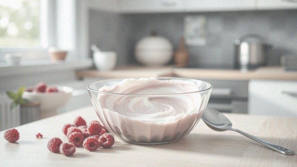 Jak połączyć ostudzone puree z malin ze śmietanką?